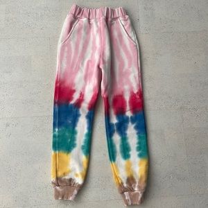 Lola + the boys tie dye girls joggers NWOT